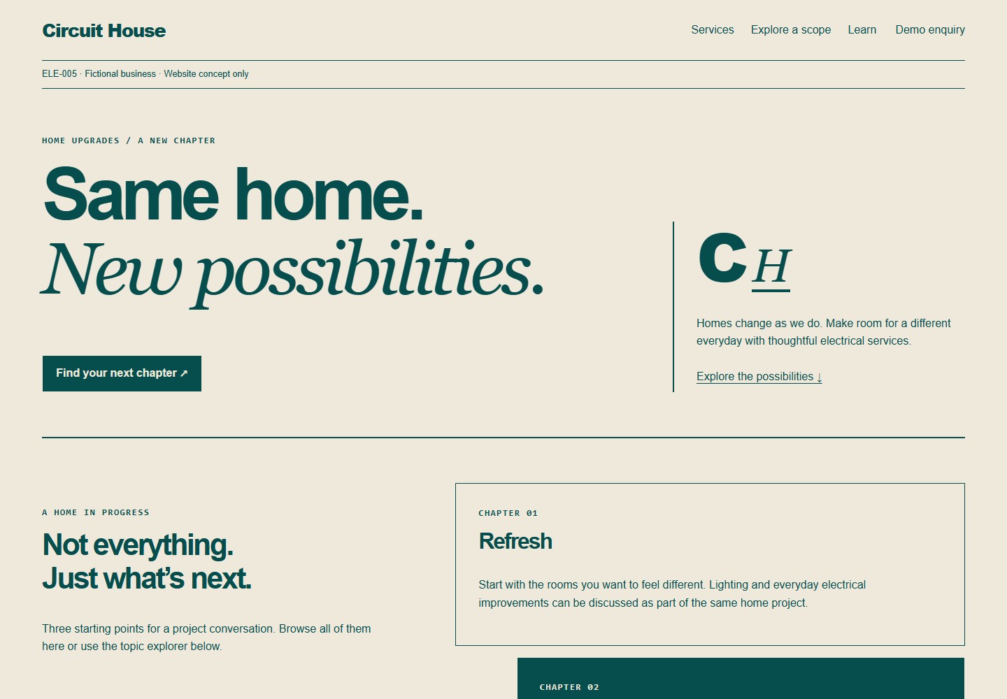 Circuit House desktop website screenshot preview