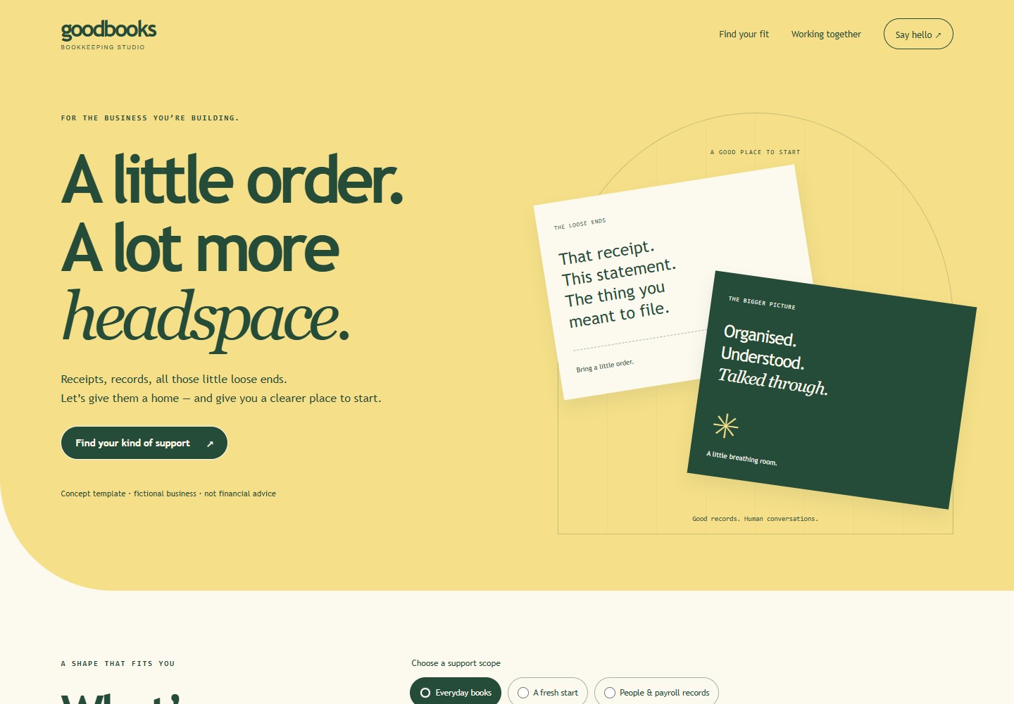 Goodbooks Studio desktop website screenshot preview